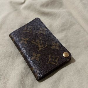 Louis Vuitton monogram Porte Carte Pression card holder